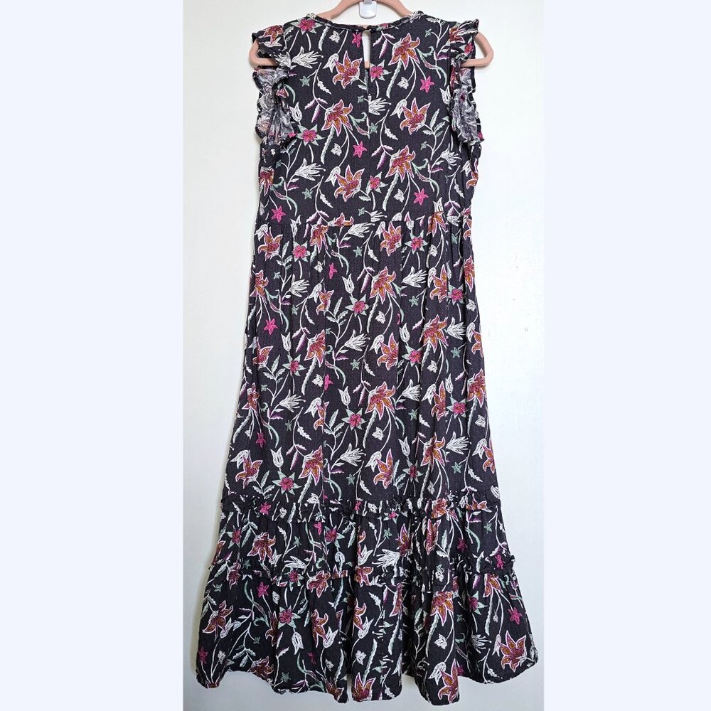 Universal Thread Floral Ruffled Flutter Sleeve Sl… - image 2